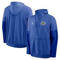 Men's Nike Royal Florida Gators Anorak Half-Zip Hoodie Jacket