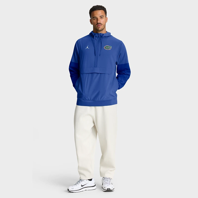 Men's Nike Royal Florida Gators Anorak Half-Zip Hoodie Jacket