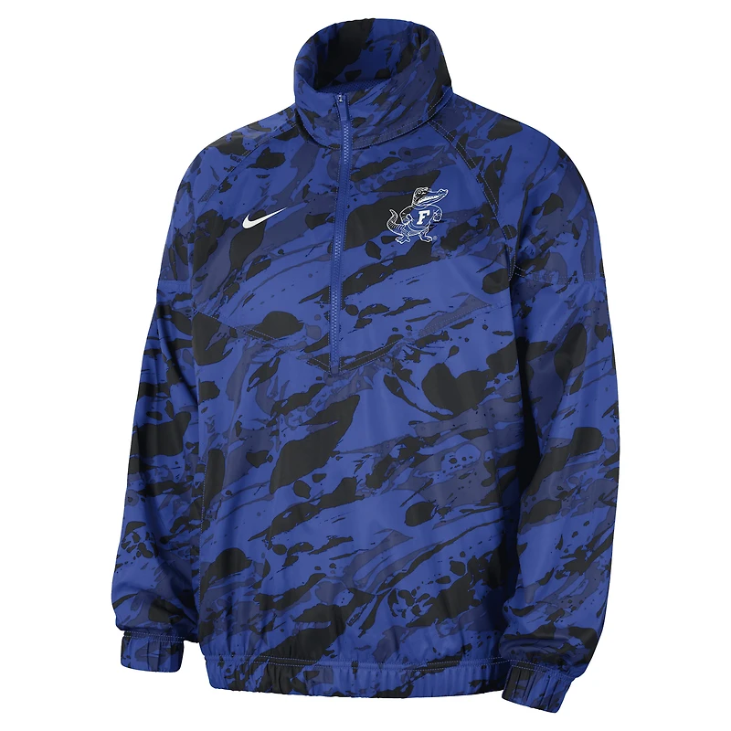 Veste anorak à demi-zip Nike Royal Florida Gators pour homme