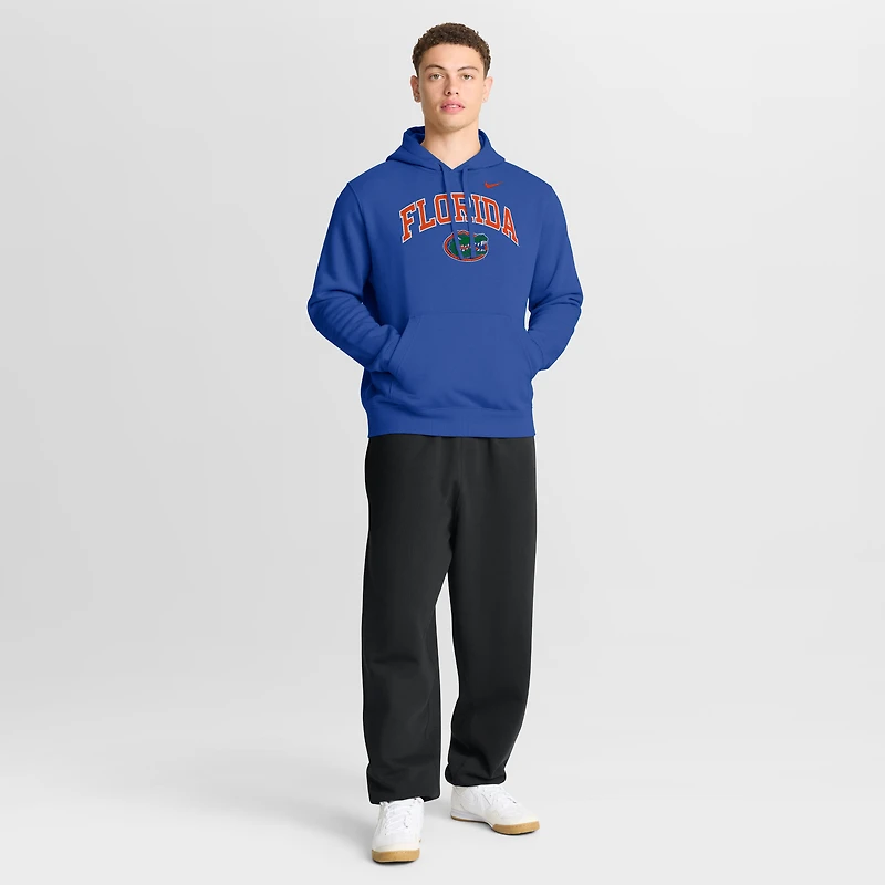 Men's Nike Royal Florida Gators Club Fleece Arch Pullover Hoodie