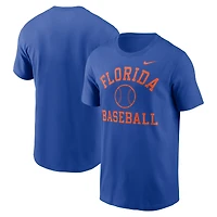 T-shirt de baseball Nike Royal Florida Gators Essential Arch pour homme