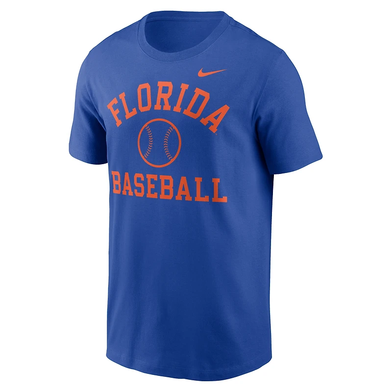 Men's Nike Royal Florida Gators Essential Baseball Arch T-Shirt