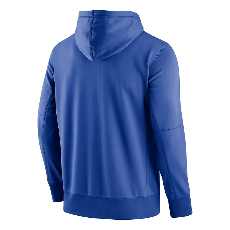Men's Nike Royal Florida Gators Logo Stack Performance Full-Zip Hoodie