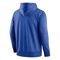 Men's Nike Royal Florida Gators Logo Stack Performance Full-Zip Hoodie