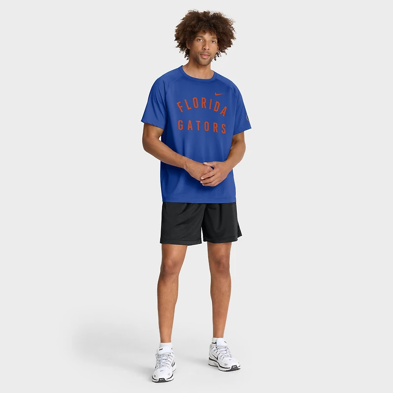 Men's Nike Royal Florida Gators Premium Performance Ready Raglan Dri-FIT T-Shirt