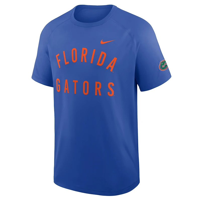 Men's Nike Royal Florida Gators Premium Performance Ready Raglan Dri-FIT T-Shirt