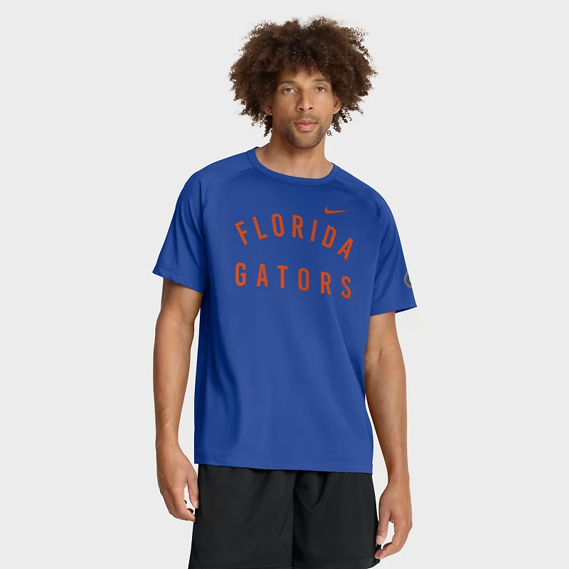 Men's Nike Royal Florida Gators Premium Performance Ready Raglan Dri-FIT T-Shirt