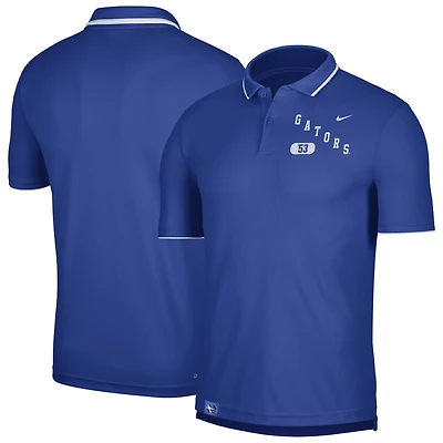 Polo Performance Nike Royal Florida Gators Wordmark pour Homme