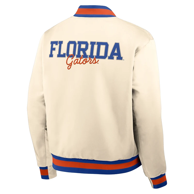 Men's Nike Tan Florida Gators Legacy Full-Snap Bomber Jacket