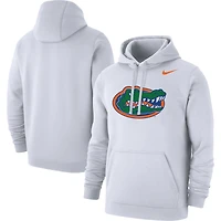Sweat à capuche Nike Florida Gators Logo Club pour homme, blanc