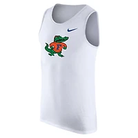 Men's Nike White Florida Gators Vintage Logo Performance Tank Top