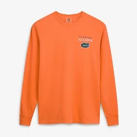 T-shirt à manches longues pour hommes, logo des anciens élèves Florida Gators, orange, avec sceau circulaire