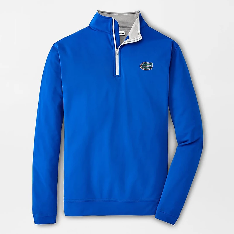 Men's Peter Millar Royal Florida Gators Perth Quarter-Zip Sweatshirt