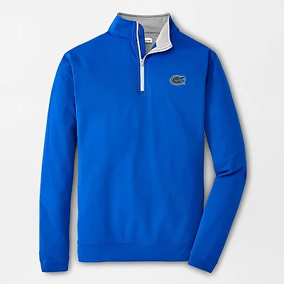 Men's Peter Millar  Royal Florida Gators Perth Quarter-Zip Sweatshirt