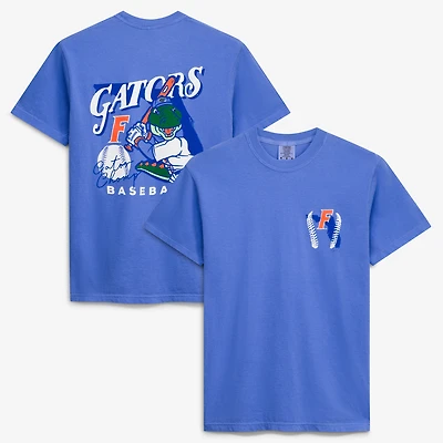 T-shirt de baseball pour homme avec la mascotte dessinée des Royal Florida Gators