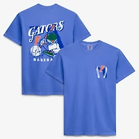 T-shirt de baseball pour homme avec la mascotte dessinée des Royal Florida Gators