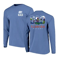 Men's Royal Florida Gators Father's Day Campus Drawing Long Sleeve T-Shirt