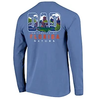 Men's Royal Florida Gators Father's Day Campus Drawing Long Sleeve T-Shirt