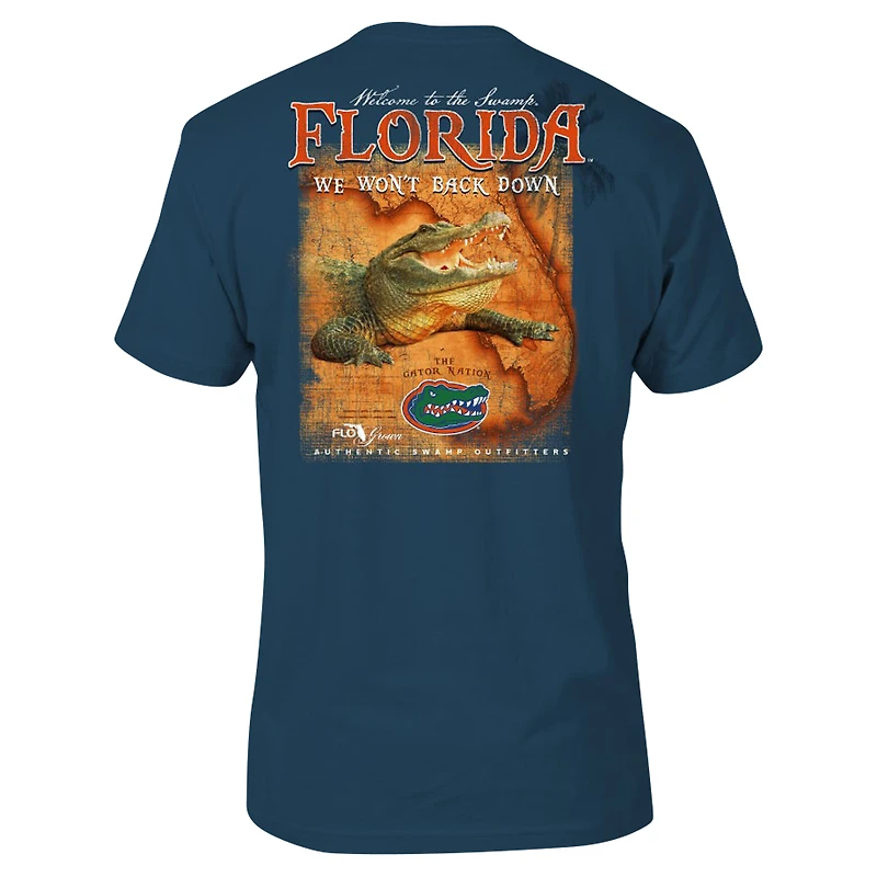 T-shirt pour homme Royal Florida Gators We Won't Back Down