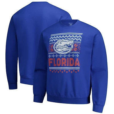 Men's  Royal Florida Gators Holiday Fleece Sweatshirt