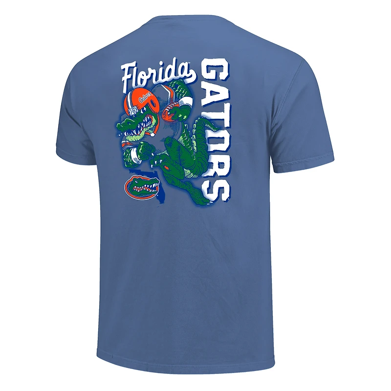 T-shirt homme Royal Florida Gators avec mascotte dessinée, couleurs confortables