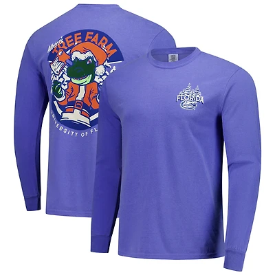 Men's  Royal Florida Gators Tree Farm Comfort Colors Long-Sleeve T-Shirt