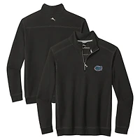 Men's Tommy Bahama Black Florida Gators Montego Bay Quarter-Zip Top