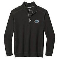 Men's Tommy Bahama Black Florida Gators Montego Bay Quarter-Zip Top