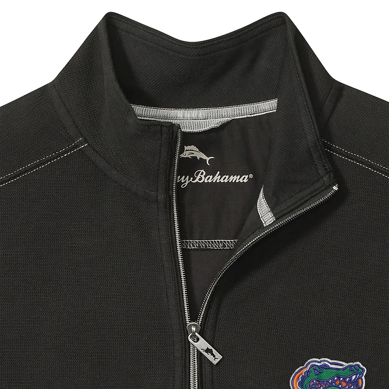 Men's Tommy Bahama Black Florida Gators Montego Bay Quarter-Zip Top