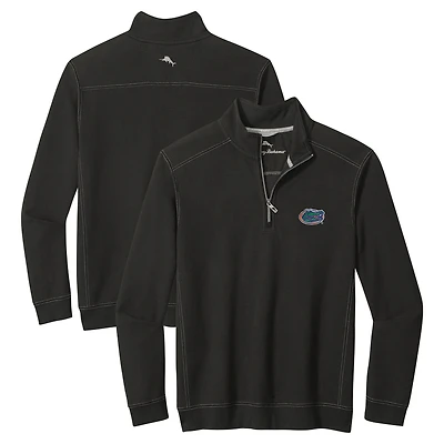 Men's Tommy Bahama Black Florida Gators Montego Bay Quarter-Zip Top