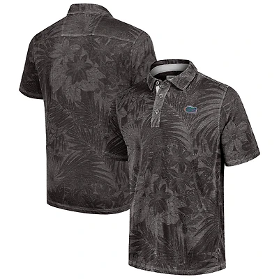Polo Tommy Bahama noir pour homme des Florida Gators Sport Santiago Paradise