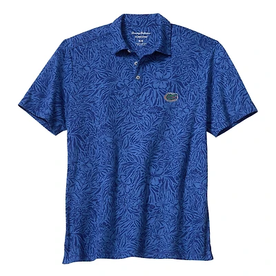 Polo Tommy Bahama Royal Florida Gators IslandZone Wild Hibiscus Tri-Blend pour homme