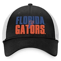 Casquette Snapback Top of the World pour hommes, noir/blanc, Florida Gators Stockpile Trucker