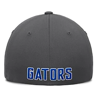 Men's Top of the World  Charcoal Florida Gators Reflex Logo Flex Hat