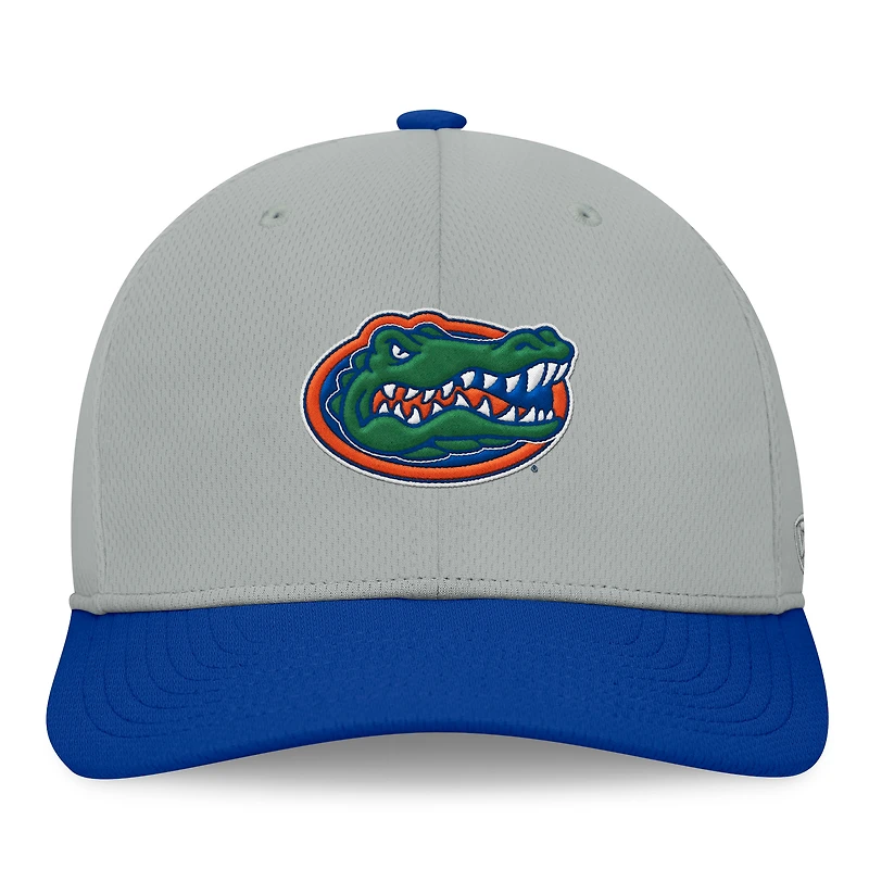 Casquette Mick Flex pour homme Top of the World gris/bleu marine des Florida Gators