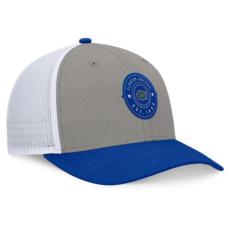 Casquette ajustable Rob Trucker grise/bleue des Florida Gators pour homme Top of the World