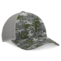Casquette ajustable à motif camouflage gris Florida Gators OHT Military Appreciation Pledge Trucker pour homme Top of the World