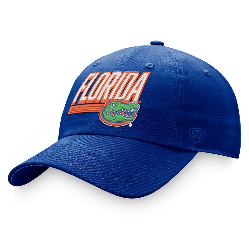 Casquette ajustable Royal Florida Gators Slice pour homme Top of the World