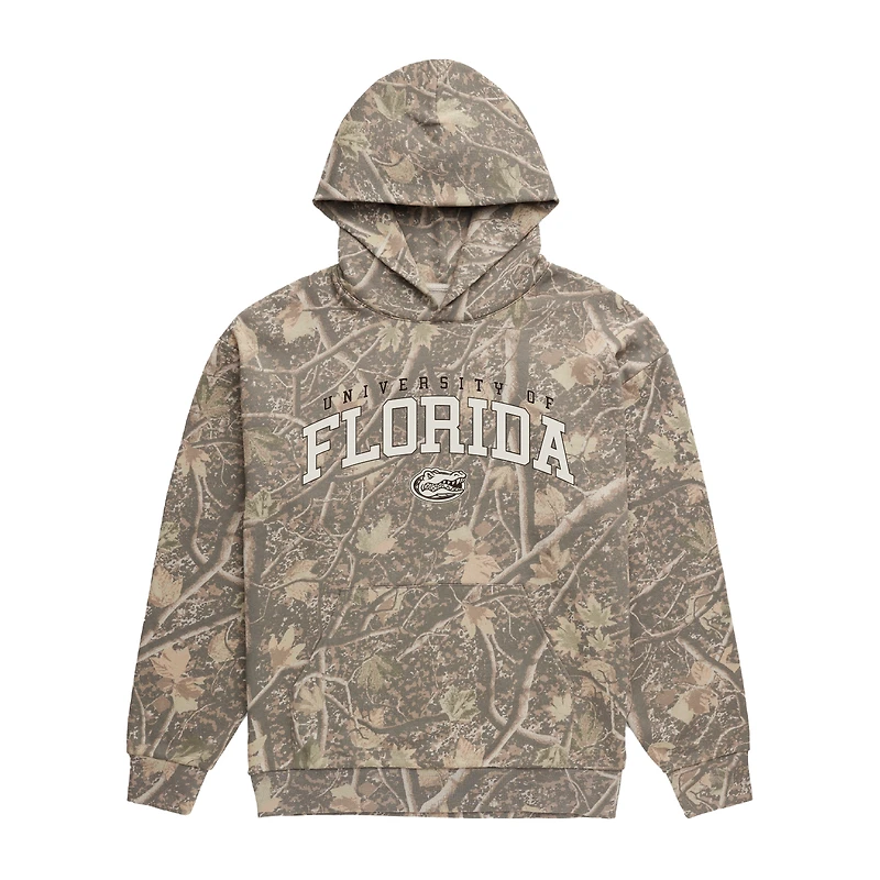 Sweat à capuche polaire camouflage Uscape Apparel pour homme, motif Florida Gators Back Bay