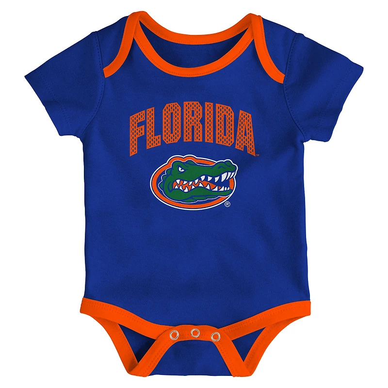 Newborn & Infant Outerstuff Florida Gators Three-Pack All Day Play Bodysuit Set