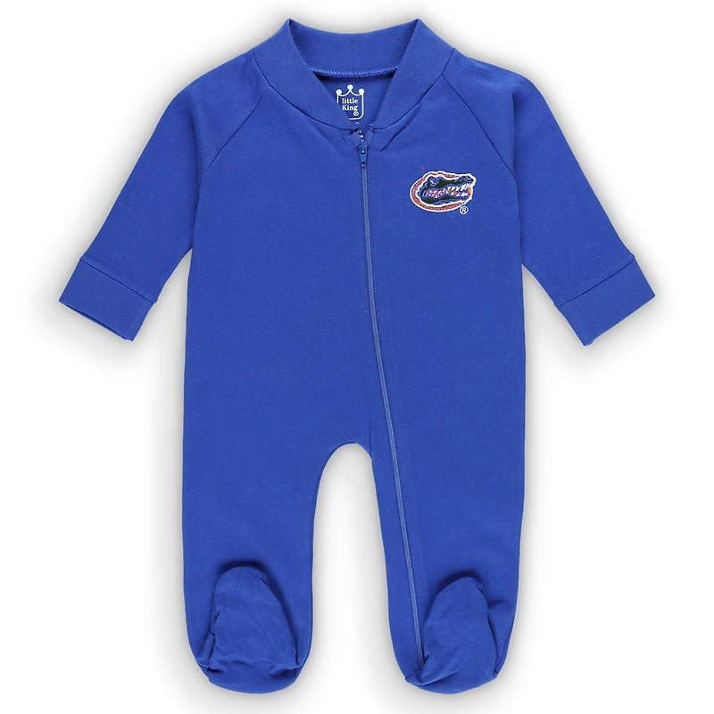 Nouveau-né et nourrisson Royal Florida Gators Little Snap Raglan Sleeper