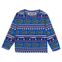 Preschool Outerstuff  Royal Florida Gators Ugly Sweater Pajama Set