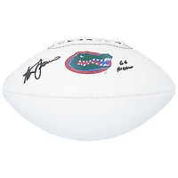 Ballon de football Nike blanc autographié par Steve Spurrier des Florida Gators avec l'inscription « 66 Heisman »