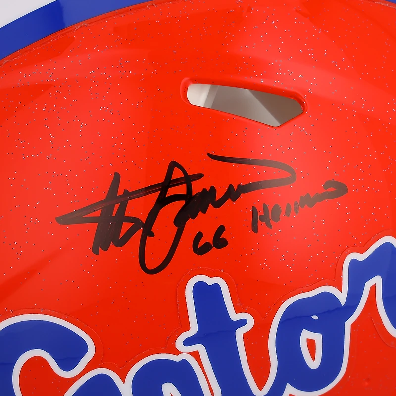 Steve Spurrier Florida Gators Autographed Riddell Orange Speed Authentic Helmet with "66 Heisman" Inscription