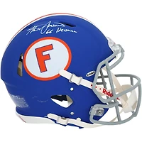 Steve Spurrier Florida Gators Autographed Riddell Throwback Royal Speed Authentic Helmet with "66 Heisman" Inscription 