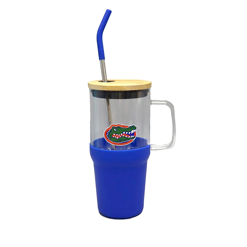 The Memory Company Florida Gators 40oz. Glass Tumbler with Silicone Snack Tray