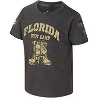 T-shirt Colosseum Charcoal Florida Gators OHT pour camp d'entraînement d'appréciation militaire tout-petits