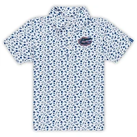 Toddler Garb Royal Florida Gators Tom Allover Print Performance Polo