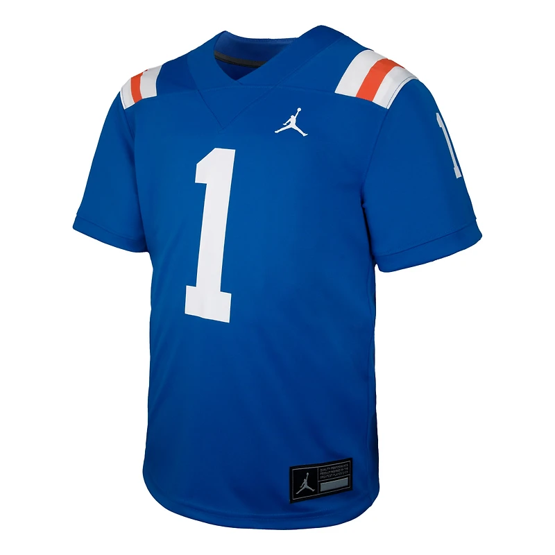 Maillot de football alternatif Jordan Brand n° 1 Royal Florida Gators pour tout-petit