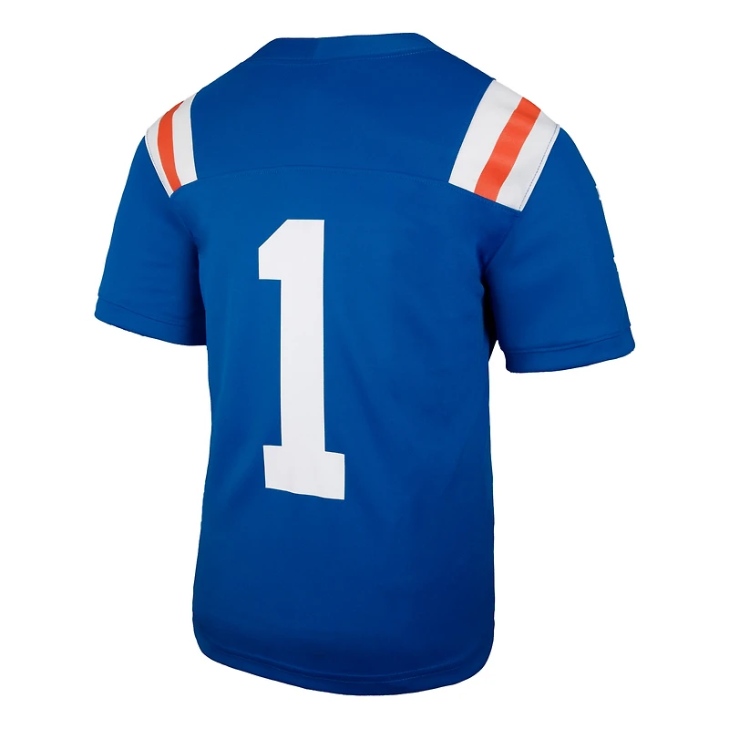 Toddler Jordan Brand #1 Royal Florida Gators Alternate Football Game Jersey